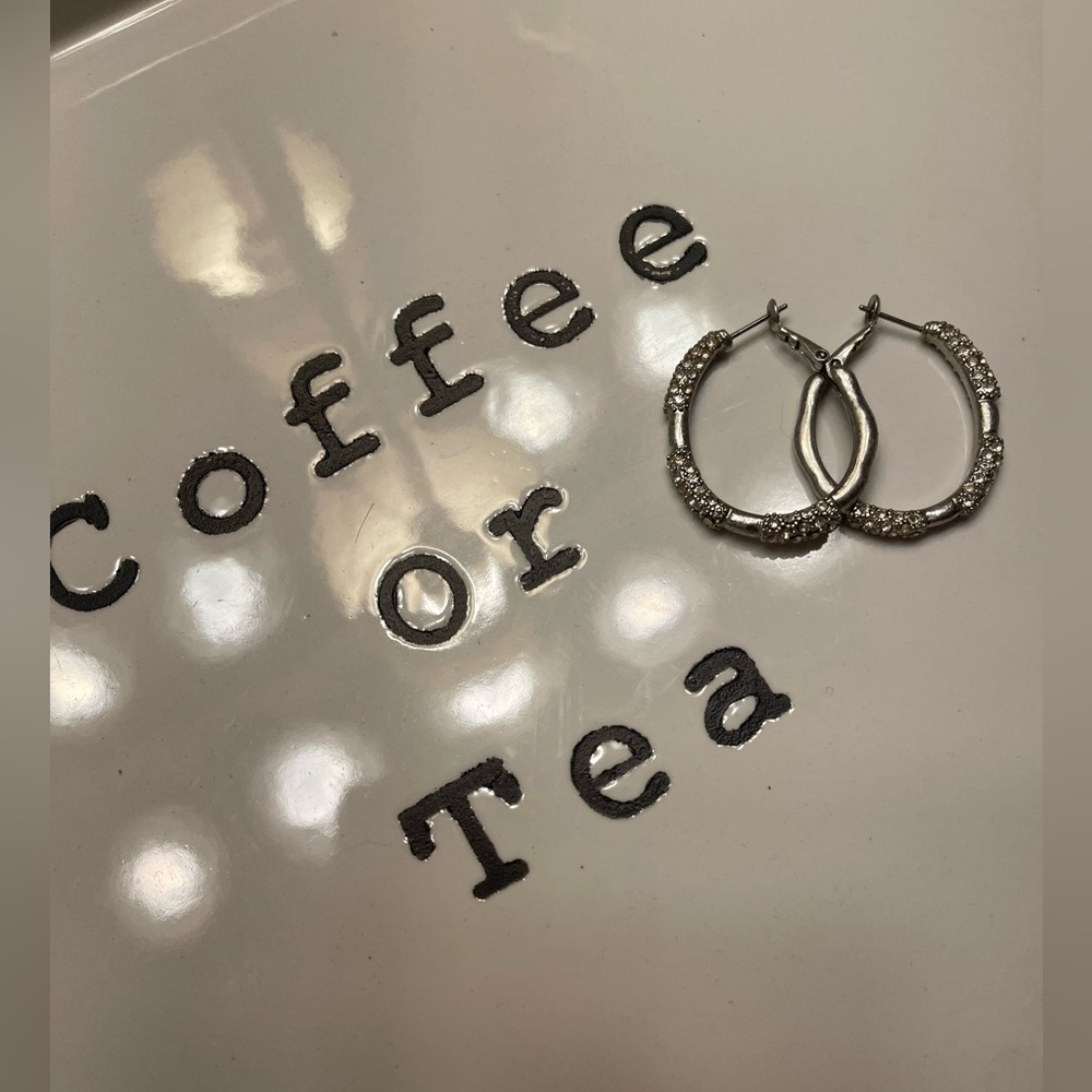 Lia Sophia Elegant Silver Hoop Earrings